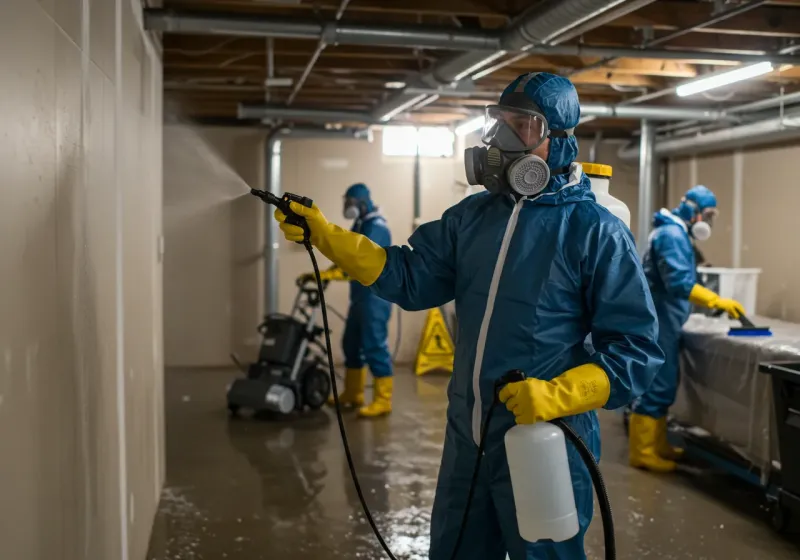 Basement Sanitization and Antimicrobial Treatment process in East Millinocket, ME